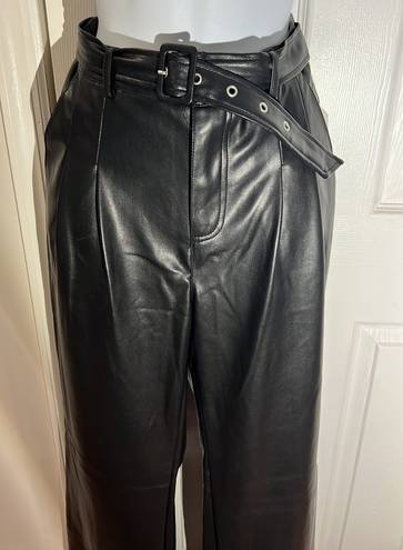 7 For All Mankind NWT faux leather wide leg pants