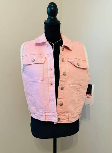 Celebrity Pink New!  Sherpa Vest Size M