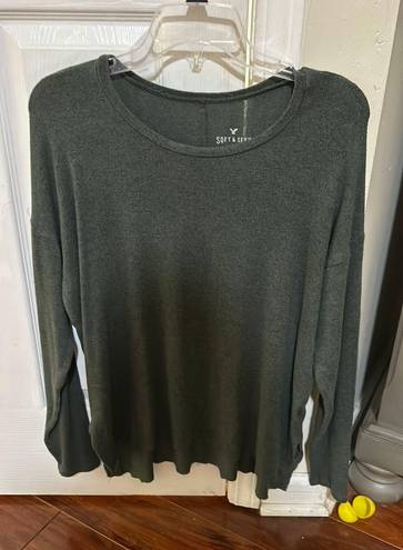 American Eagle Green  Soft And Sexy Sweater