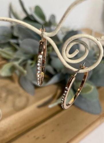 Swavorski Swarovski Rose Gold-tone Plated Hoop NWOT Earrings