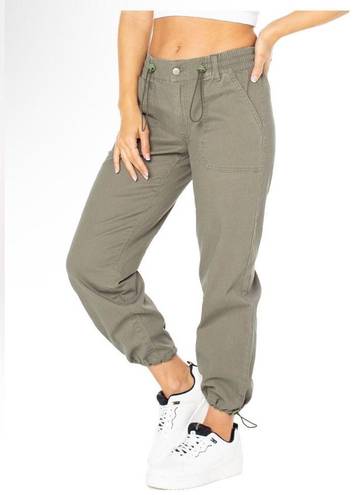 Celebrity Pink  Womens Cargo Pant Joggers Size Small Juniors Khaki Green New