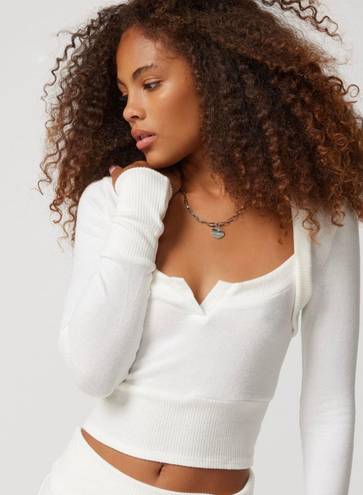 Urban Outfitters 2 Piece White Layered Knit Set 