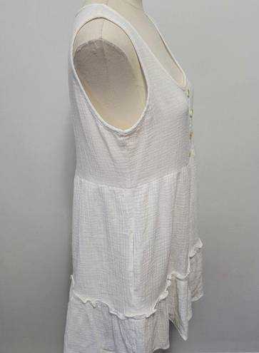 Flying Tomato A. Calin by  white tiered mini dress size medium