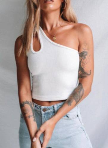 Princess Polly White Crop Tank