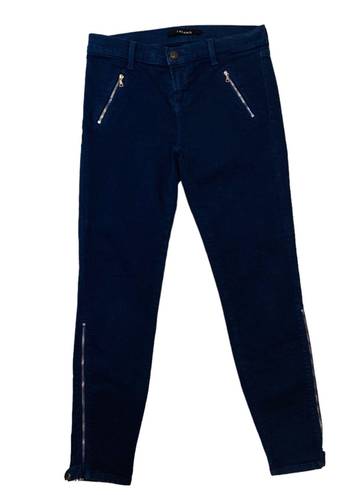 J Brand Ankle Zip Skinny Jeans in Nightfall Navy Blue 26