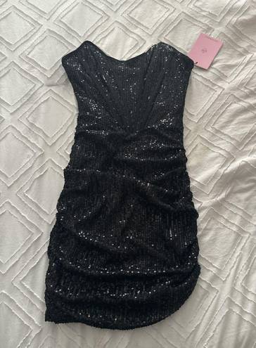 Hello Molly Black Sequined Dress