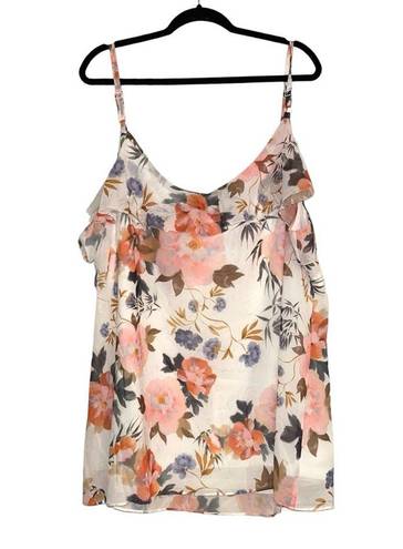 City Chic NWT  Chloe Chiffon Floral Cami Top XL/22