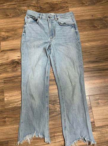 ZARA  Distressed Bottom Jeans