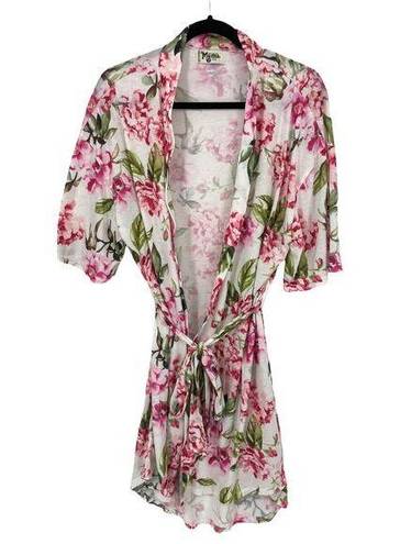 Show Me Your Mumu  Womens Size OS Brie Robe Garden Of Blooms Pink Floral Hi-Low