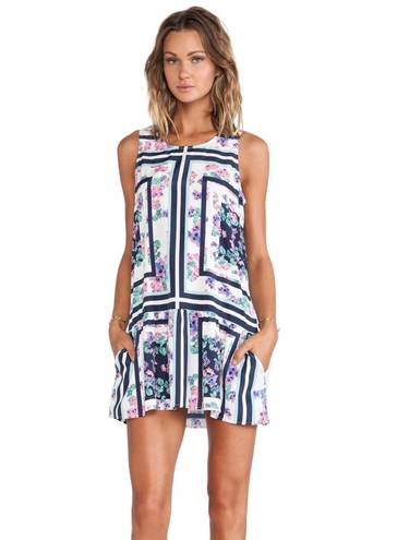 Lovers + Friends I Heart Babydoll Dress in Floral Scarf Print