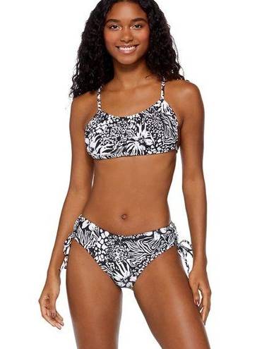 No Bo NWT  bikini Black and White Animal Hipster swimwear set bathing suit pool