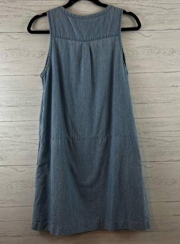 Everlane  Chambray Sleeveless Pocket Dress Size S