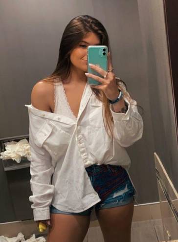 Aerie Button Up Top