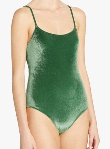 Solid & Striped  The Nina Velvet green swimsuit