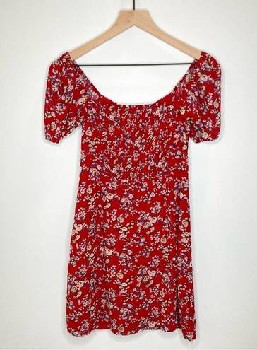 Bardot  Juniper Floral Puff Sleeve Mini Dress