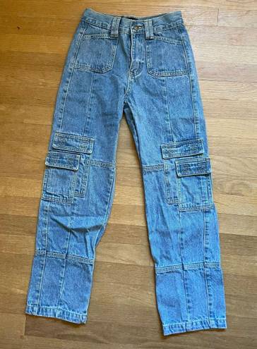 Princess Polly Stacey Jeans Blue Size XXS