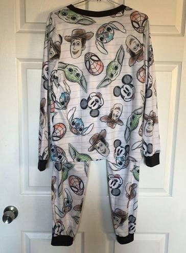 Disney 100 Character Mash-Up Pajama 2 piece Set womens