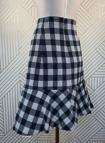 Tracy Reese  New York Gingham Flare Skirt