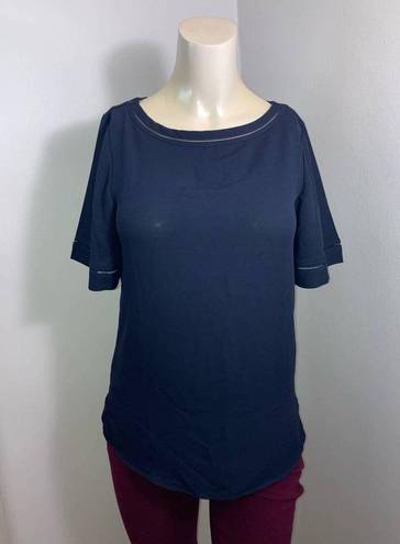 Ann Taylor  Black Blouse Solid Top