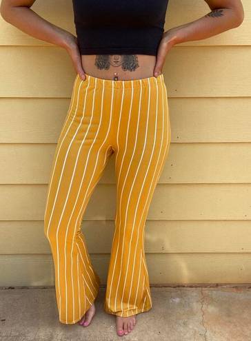 Yellow Stripe Flares Size M