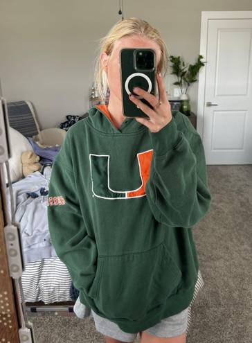 Miami University Of  Green Hoodie