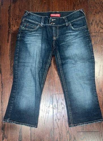 Guess  JEANS Women’s Vintage Y2K Dark Wash Crop Capri Jeans Size 31