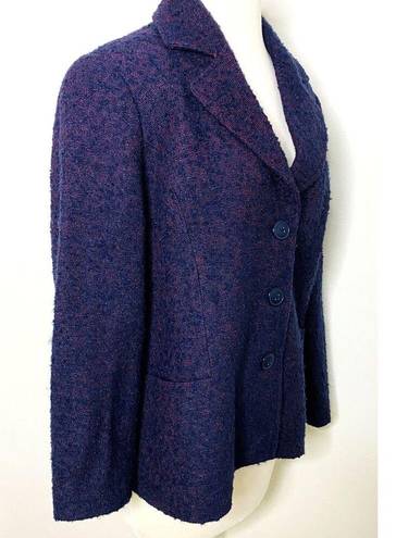 Coldwater Creek  Blazer Career Tweed Purple Jacket Sz P14