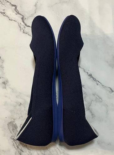 Rothy's  The Flat Womens 9.5 Navy Blue Round Toe Slip On Ballet Casual Comfort