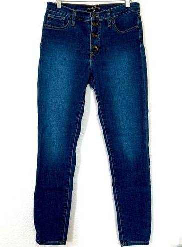 J.Crew  Mercantile High Rise Button Fly Skinny Jeans Size 28