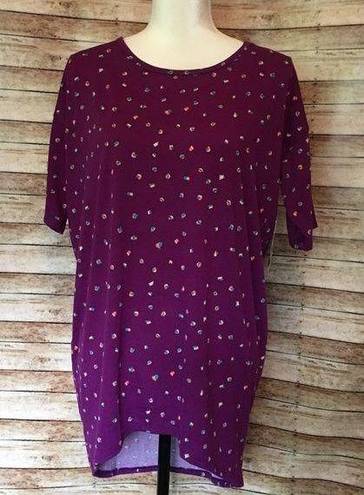 LuLaRoe NWOT Purple LLR Top