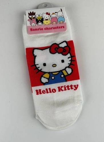 Sanrio  Hello Kitty Character Socks Women's White Red Made in Korea NEW