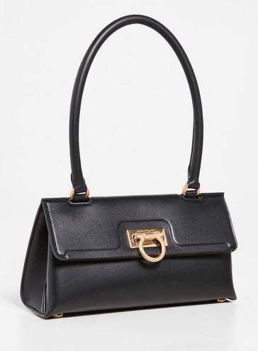 Salvatore Ferragamo  Trifolio Swing Leather Shoulder Bag in Black, Like New