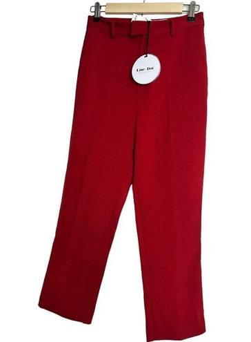 Line and Dot NWT  Rosey Cropped Pants Red sz M