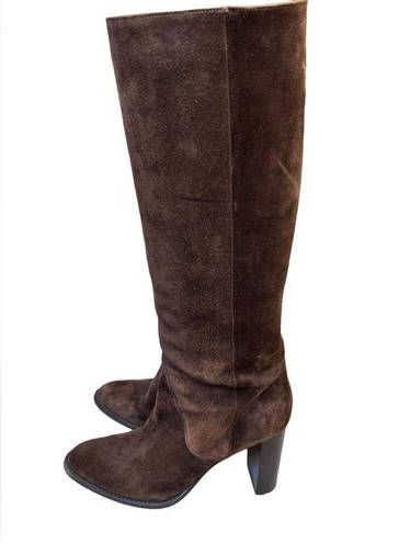 PARKE Marion  Dolly 85 Chocolate Brown Knee High Boots size 37