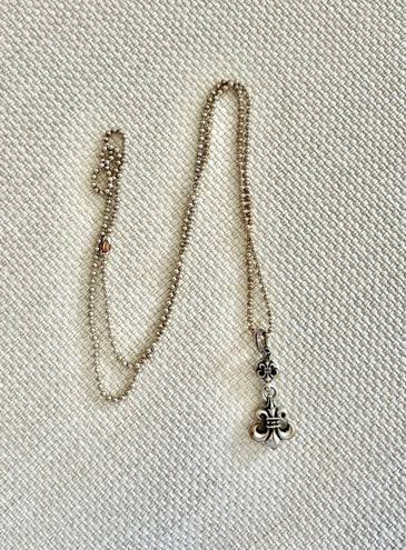 Chrome Hearts Fleur Ball Necklace in Silver