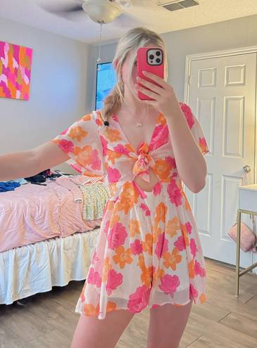 Pink Lily Floral Dress