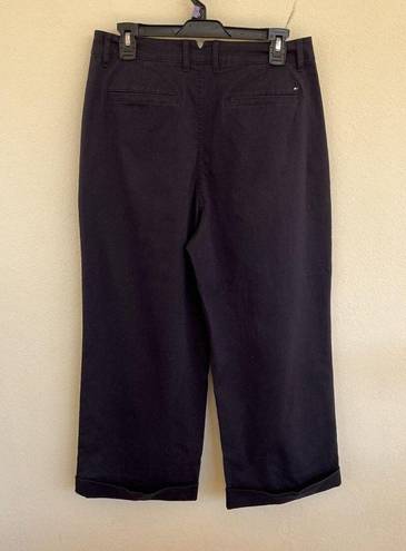 Tommy Hilfiger  Wide-Leg Chino Pants Size 10 Blue MSRP $69.50