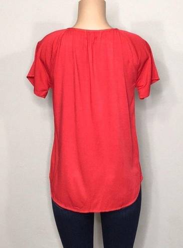 Michael Stars  red peasant top. Runs like a small. New