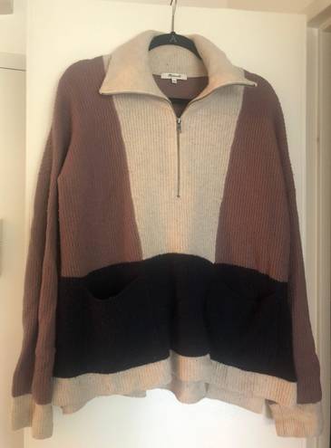 Madewell Glenbrook Merino Wool Half Zip Sweater