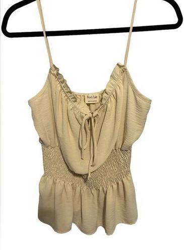 Peach Love California Peach love beige tank blouse size large