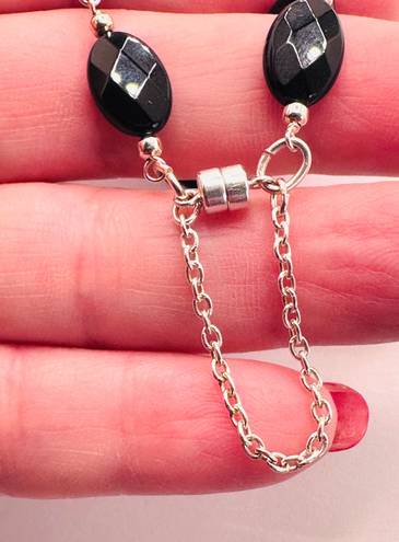 Onyx Handcrafted Black  Magnetic Bracelet
