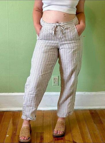 J.Jill  Linen Striped Boho Pants