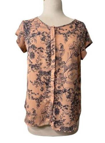 Premise Studio Women's  Pink Floral Blouse Size S