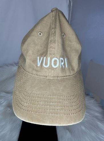 Vuori  Khaki Tan Cotton Dad Hat Cap