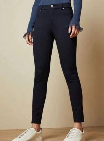 Ted Baker NWT  Strenti Skinny Zip Cuff Ponti Jeggings in Navy Size 2(4-6)