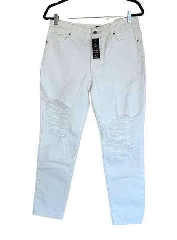 Nordstrom NWOT AFRM X  Luisa Distressed High WaistAnkle Crop Jeans