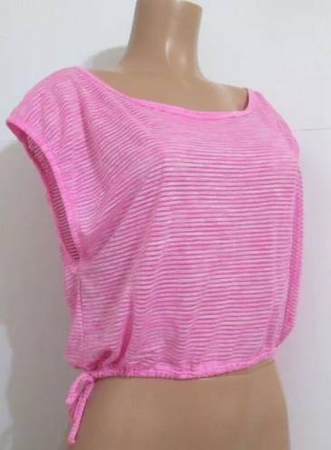 Free People Movement Pink Lightweight Cutout Workout Top