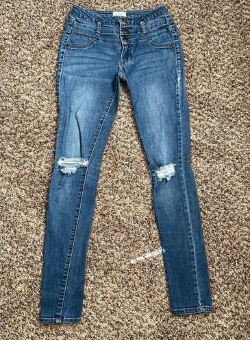 Celebrity Pink High Waisted Skiny Distressed Jean