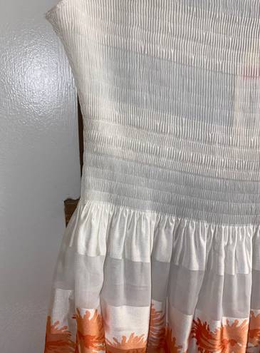 Max Studio NWT  Specialty Products White Fit & Flare Crew Neck Dress XS