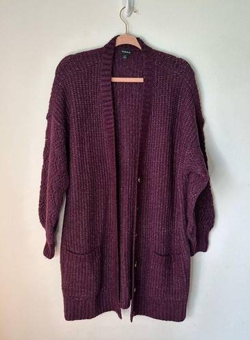 Torrid  Boyfriend Cardigan Pointelle Sleeve Sweater Oversized Sz 2X